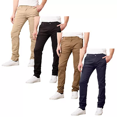 Men's Super Stretch Slim Fit Everyday Chino Pants (Sizes: 30-42) NEW FREE SHIP • $16.99