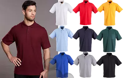 Mens Polo With Pocket Size XS-2XL 3XL 4XL 5XL 7XL 8XL 9XL 10XL 11XL Collar Shirt • $21.99