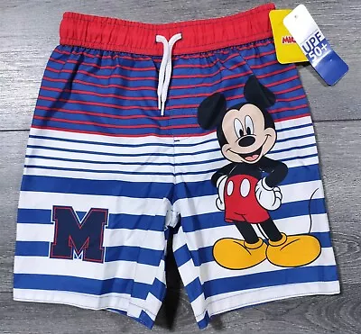 Mickey Mouse Swim Shorts 2T Toddler Boys Disney Board Shorts Swimwear Beach Lake • $11.60