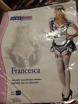  Secret Wishes Women's Francesca Adult Sassy Maid Costume XSmall • $24.99