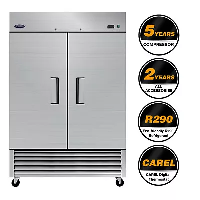 54  Commercial Freezer ORIKOOL Double Door Commercial Reach-In Freezer 47 Cu.ft • $2499.97