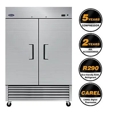 Commercial Reach In Freezer ORIKOOL 54 Inch Commercial Freezer 2 Door 47 Cu.ft • $2399