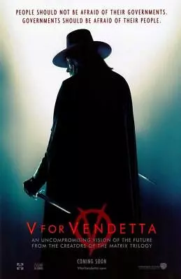 $10.95 • Buy V FOR VENDETTA Movie POSTER 11 X 17 Natalie Portman Hugo Weaving Sinéad Cusack A