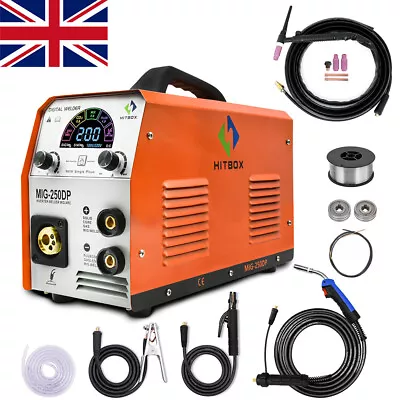 £245.99 • Buy 5in1 250a Mig Welder Aluminium Gas Gasless Lift Tig Mma Inverter Welding Machine