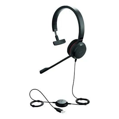Jabra Evolve 20 UC Mono SE Professional Headset Active Noise - Black • $109