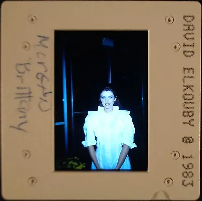 Br8-364 1983 Morgan Brittany Dallas Star Celebrity Candid Orig 35mm Color Slide • $12