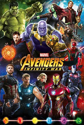 Avengers: Infinity War - Movie Poster / Print (Characters) • $12.99