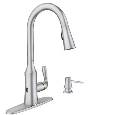 Moen Cadia MotionSence Wave Pull Down Touchless Faucet Soap Dispenser 87869EWSRS • $119.99