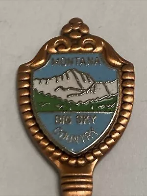 Big Sky Mountain Montana Copper Vintage Souvenir Spoon Collectible • $3.95