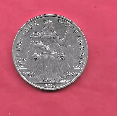 French Polynesia Km12 2003 5 Francs Bu Gem Uncirculated Aluminum Coin • $2.20