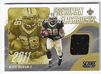 Mark Ingram  Freshman Flashbacks  (New Orleans Saints) Jersey Patch Card #FF22 • $7.95