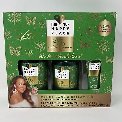 Mariah Carey Happy Place Limited Edition Candy Cane Balsam Gift Set 1PACKx3 Pcs • $22.95