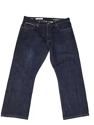 GAP 1969 Japanese Selvedge Ringspun Denim Blue Straight Jeans Button Fly 36x27 • $57.40