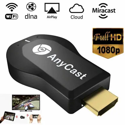 4K AnyCast M4 Plus WiFi Display Dongle HDMI Media Player Streamer TV Cast Stick • $13.99