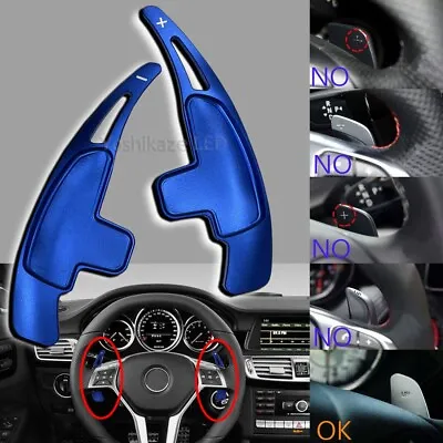 Blue Aluminum Steering Wheel Shift Paddle Extension Fits 08-11 R230 SL63 SL65 • $52.70