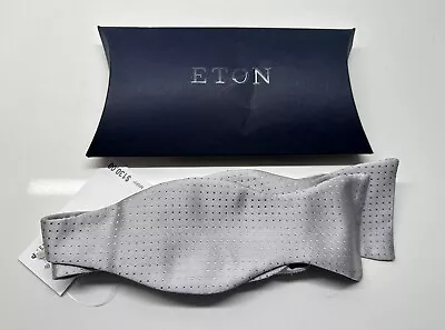 NEW Eton Men's Pin Dot Silk Adjustable Self-Tie Bow-Tie FREE Shipping NWT • $34.99