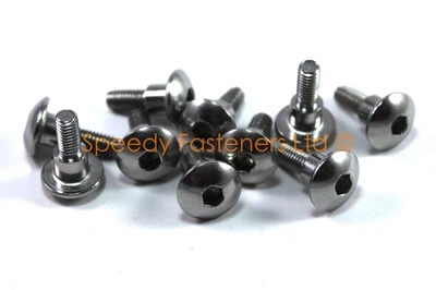 £13.99 • Buy 10x M5 Fairing Bolts 6mm Shoulder Bodywork Bolt Pan Allen Head Stainless Steel