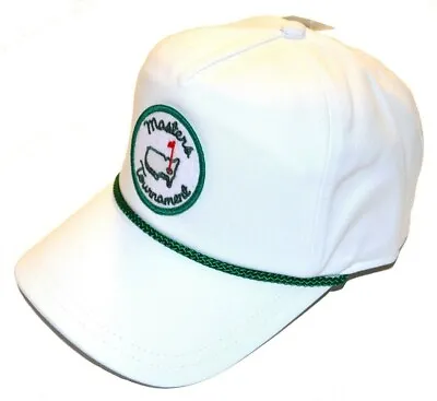 2023 MASTERS (WHITE) RETRO ROPE PATCH Logo Golf Hat From AUGUSTA NATIONAL • $64.95