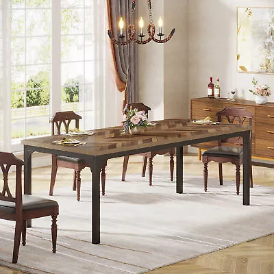 Tribesigns 71 Inch Farmhouse Dining Table Large Rectangle Banquet Kitchen Table • $162.87