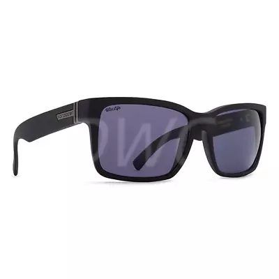 Von Zipper Elmore Sunglasses - Black Gloss / Wildlife Vintage Grey Polarized • $160