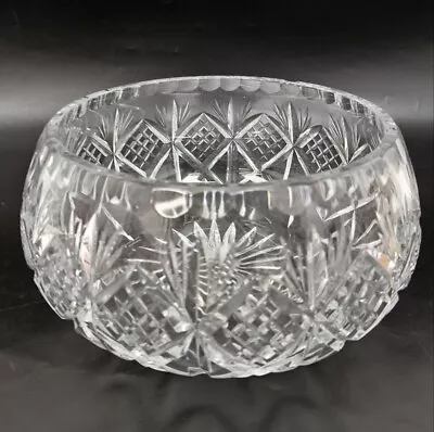 Edinburgh International Crystal Glass Decorative Bowl Home Decor Clear 19cm • £6.99