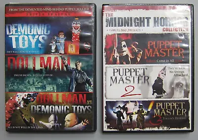 Midnight Horror Collection: Puppet Master & Demonic Toys / Dollman Collection. • $15.99