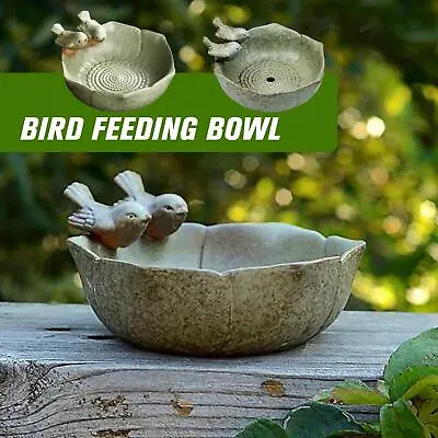 £15.97 • Buy Ceramic Birdbath Bird Feeder Bowl Decor For Bee Bird Garden Bath GX Ya L9O4