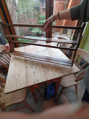 £65 • Buy Vintage Ercol Plate Rack/ Wall Mounted/ Dark Wood/ Elm/ 2 Tier/ Mid Century