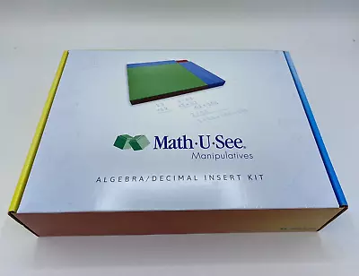 Math U See Manipulatives Algebra/Decimal Insert Kit Complete In Box • $19.95