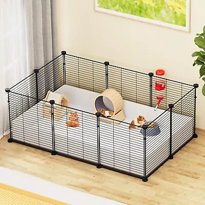 Guinea Pig Cage Indoor C&C Small Animal Cage With Waterproof Plastic Liner • $73.66