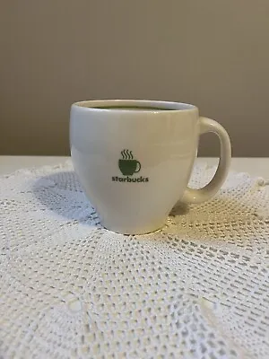 Vintage White & Green Steaming Starbucks Barista Coffee Mug Holds 13 Oz 2003 • $14