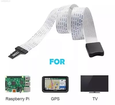 60cm Micro SD TF Card Male To Female Extension Ribbon Flexible Cable Adapter GPS • £7.95