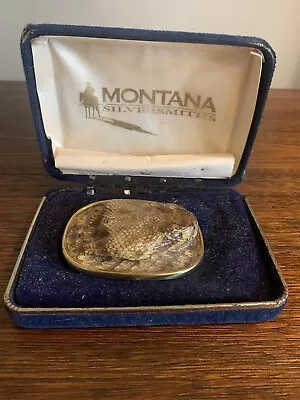 Real Rattlesnake Head Belt Buckle Vintage Taxidermy Montana Silversmiths Real • $35.99