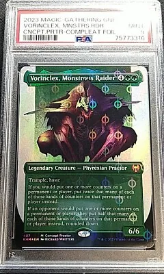 PSA 9 Mint Vorinclex Monstrous Raider 407 Concept Praetor Compleat Foil • $175