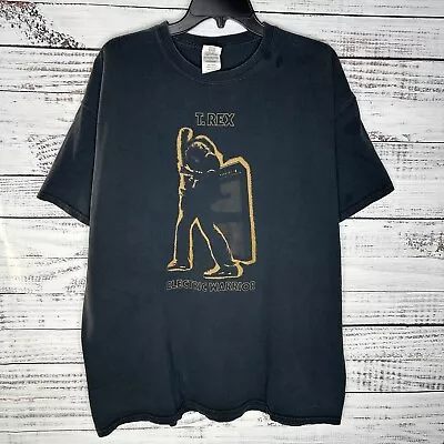 T. Rex Electric Warrior Album Cover Band Tour T-Shirt Marc Bolan Black Men’s XL • $29.99