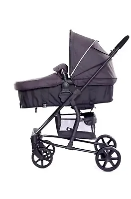 RICCO Baby 2-in-1 Foldable Buggy Stroller Pushchair With Reversible Seat - Black • £108