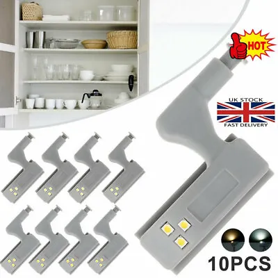 10pcs Cabinet Cupboard Closet Wardrobe Door Inner Hinge Kitchen LED Sensor Light • £2.99