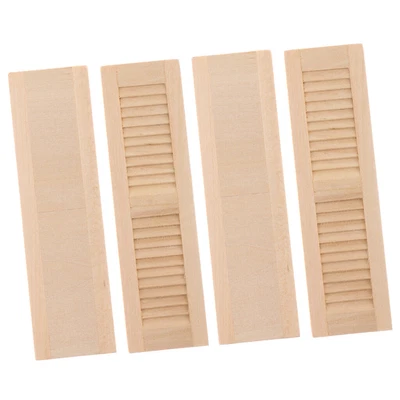 £7.30 • Buy Lots 4 1/12 Scale Miniature Blind Window Shutters Dolls House Decoration