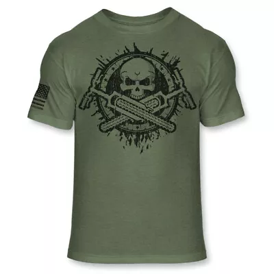 Mt. Biking T Shirt - MTB Mountain Biker Skull USA Flag Athletic T-Shirt - A129 • $18.95