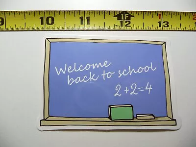 Chalkboard Welcome Back To School Decal Sticker Science College Education • $2.64
