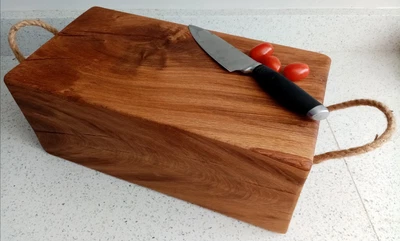 £95 • Buy Butchers Block/Chopping Board Solid Oak. (Max 44x23x17cm/6.5inch)14.7 Kg.Unique.