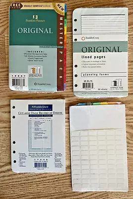 Franklin Covey Compact Planner Refill Pages Tabs Notes Master Pack Bundle NEW • $19.99