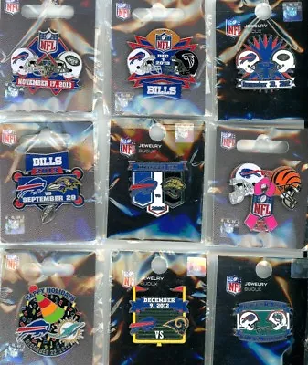 Bills 2012 & 2013 Game Day Pin Choice 9 Pins Jets Rams Dolphins Falcons Ravens + • $6