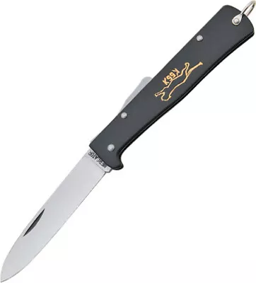 Mercator Black Cat Knife 10-426RG K 4 3/8  Closed Lockback. Carbon Steel Blade. • $38.10