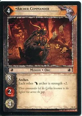 Lord Of The Rings CCG Card MoM 2.R49 Archer Commander • £1.79