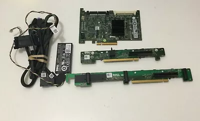 $25 • Buy Dell T954J PERC 6/i SAS RAID Controller /Cables Batt /riser Card PowerEdge R610 