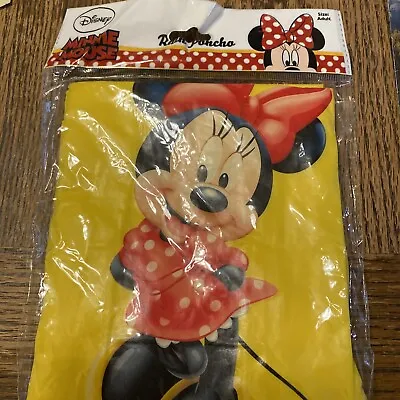 NEW Disney Minnie Mouse Rain Poncho Adult Size • $8.99