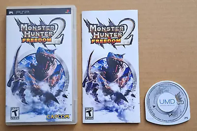 Monster Hunter Freedom 2 Sony Playstation Portable PSP 2006 CIB Complete In Box • $15