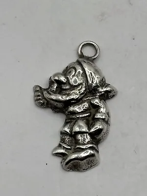 ONE OF SNOW WHITE DWARFS DISNEY Sterling Silver 4.2 Gram Charm Vintage ~C202~ • $15