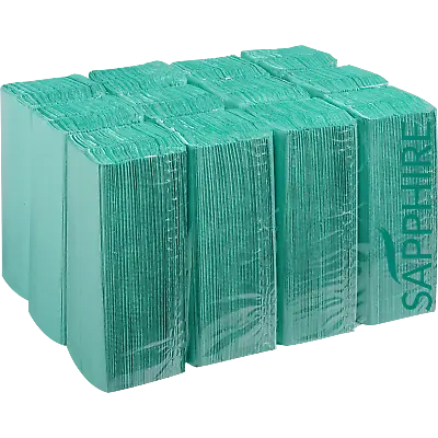 C Fold Paper Green 1 Ply Hand Towels Multi Fold Tissue Case Of 240 - 2880 Napkin • £11.89